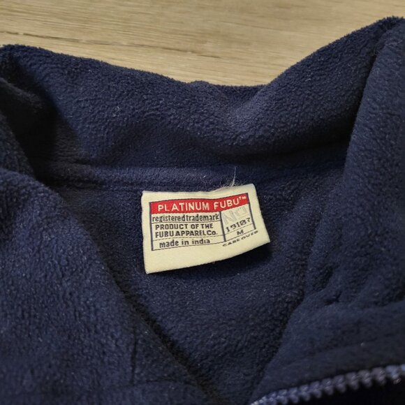 Fubu Platinum Fat Albert Blue Fleece Lounge Wear Sweater Adult Size Medium - Picture 4 of 5